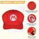 thumbnail image 3 of Gorra verde roja para adultos (mujeres hombres) gorros de disfraces de carnaval gorros hombres mujeres gorra, 3 of 5