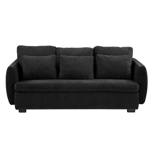 Sofa DICASA Kuma 3 Plazas Negro para Salas