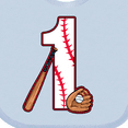 thumbnail image 4 of Inktastic Baseball First Birthday One Year Old Boys or Girls Baby Bib, 4 of 4