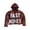 Brown, variant on Mens Black Hoodie Jackets Fall Winter Fashionable Letter Printing Loose Large Size Hooded Sweatshirt,Orange,L