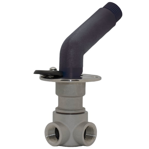Johnson Pump 61122 2-Way Flush Mount Deckwash Fitting