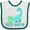 White and Green, variant on Inktastic Sister-saurus Cute Brontosaurus Family Boys or Girls Baby Bib