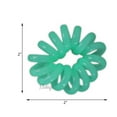 thumbnail image 3 of Jumbo Coil Pony Holder Hair Ties - Set of 4 (Mint), 3 of 4
