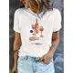 thumbnail image 1 of Women's Casual Graphic Tee - Liquid Champagne Design, Round Neck Short Sleeve, Lightweight Polyester Fabric, Perfect for Summer Outfits and Casual Attire, 1 of 6
