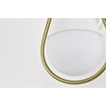 thumbnail image 4 of 60/7921 Nuvo Lighting Admiral - 1 Light Wall Sconce In Contemporary Style-15.38 Inches Tall and 6.5 Inches Wide-Matte White/Natural Brass Finish, 4 of 19