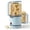 Blue, variant on Casualife Hot Air Popcorn Maker, 1200W Oil-Free Popper with Dual-Purpose Serving Bowl, Compact Nesting Storage, Light Blue