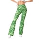 thumbnail image 2 of TRKIYQC Pantalones acampanados de yoga casuales para mujer Pantalones con estampado de ondas de agua Slim Fit Pantalones de campana de cintura alta TRKIYQC Vida cotidiana, 2 of 5