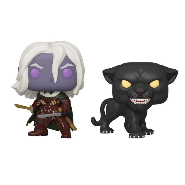 Funko Pop! Games: Dungeons and Dragons Drizzt DoUrden with Guenhwyvar 2 Pack Exclusive Vinyl Figures Funko -