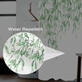 thumbnail image 3 of Green Leaves Fabric Shower Curtain for Bathroom Hanging Trees Home Decoration Willow Leaf Waterproof Polyester Cloth Bathtub Curtains for Girls with Hooks 72"W x 84"L (Pack of 1), 3 of 5