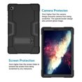 thumbnail image 2 of SOATUTO Lenovo Tab M10 Plus 10.3 inch Tablet Case Hybrid Shockproof Rugged Anti-Impact Protection Cover Built in Kickstand For Lenovo Tab M10 Plus TB-X606F / TB-X606X 10.3 inch(Black+Black), 2 of 6