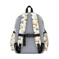 thumbnail image 3 of Excavator and Sand Pile White Pattern Cute School Backpack with Padded Back and Adjustable Shoulder Straps 13.4"x11"x4.7", 3 of 5