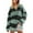 Black, variant on Samickarr Oversized Sweatshirts for Women Half Button Down Long Sleeve Pullovers Loose Striped Fall Tops