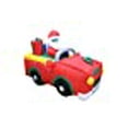 thumbnail image 3 of 6 Foot Long Christmas Inflatable Santa Claus Riding Red Car with Gift Boxes LED Lights Decor Outdoor Indoor Holiday Decorations, Blow up Lighted Yard Decor, Lawn Inflatables Home Family Outs, 3 of 10