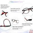 thumbnail image 2 of LAMBBAA Blue Light Blocking Glasses for Kids 2 Pairs Computer Glasses With Rope UV Protection for Boys Girls Age 3-12, 2 of 5