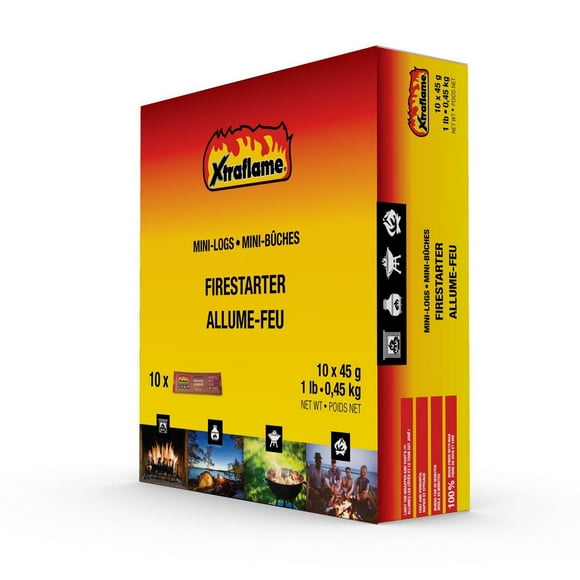 10PK MINILOG FIRESTARTER, 10PK MINILOG STARTER