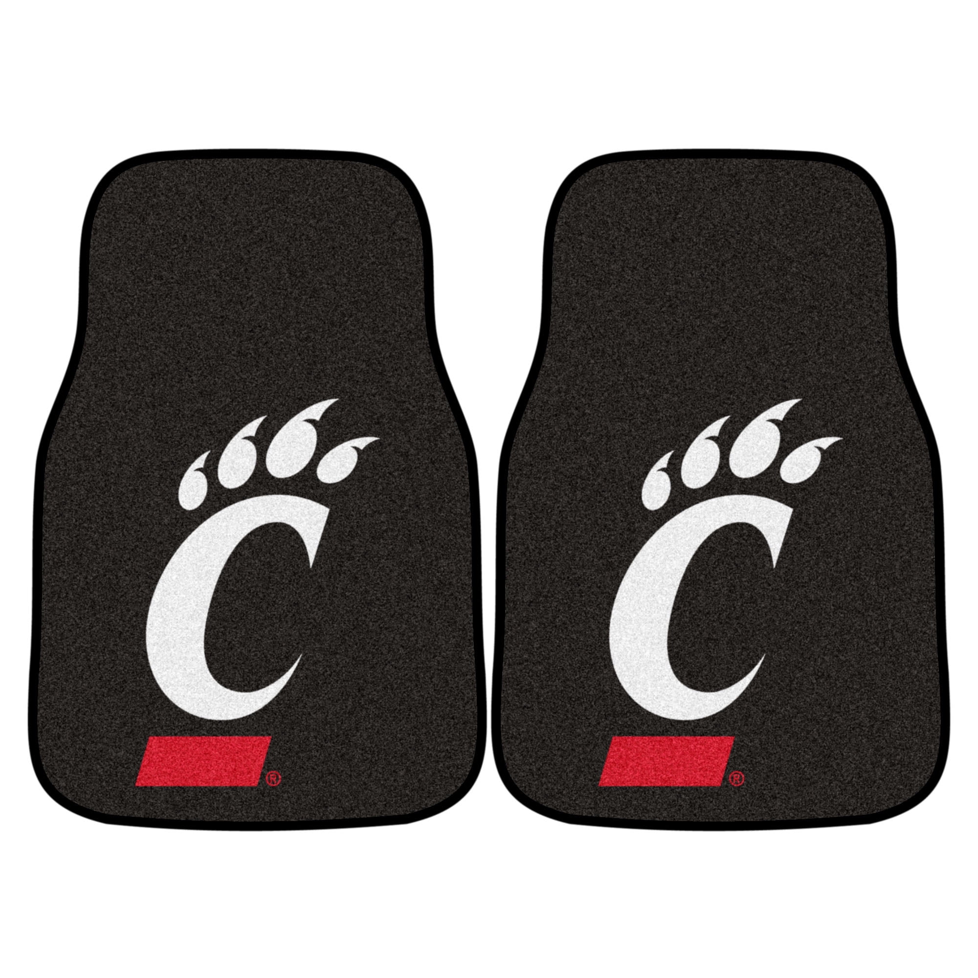 FANMATS NCAA University of Cincinnati Bearcats Nylon Face Carpet Car Mat 