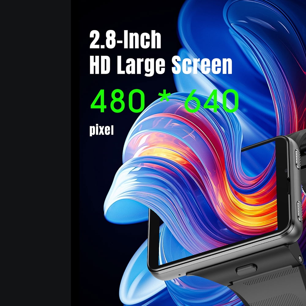 Rainbuvvy S999 Plus 4G Smart Large Screen Watch 2.88-inch TFT Display 6GB RAM 128GB Storage Android 11.0 2MP/8MP Bluetooth 5.0 2300mAh Multiple Colors Available