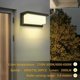 thumbnail image 4 of Luces de exterior de aluminio negro mate, aplique LED moderno con chip LED de 18 W, lámpara de pared IP65 resistente al agua, ahorro de energía para sala de estar, balcón, puerta de entrada y patio, 4 of 5