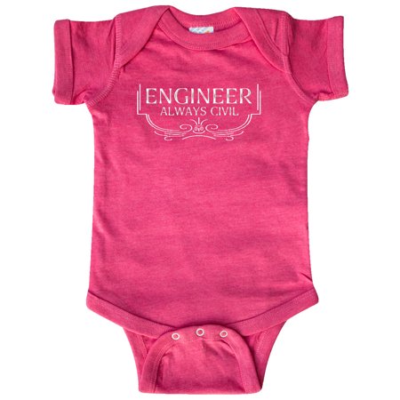 

Inktastic Always Civil Civil Engineer White Text Gift Baby Boy or Baby Girl Bodysuit