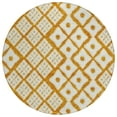thumbnail image 2 of Addison Rugs Chantille Indoor/Outdoor Transitional Diamonds Orange Washable Round Rug, 8' x 8', 2 of 6