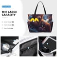 thumbnail image 3 of Xecao Lazy Stone Bear for versatile beach bag for women includes zipper pockets and waterproof material, ideal for vacations and adventures., 3 of 7