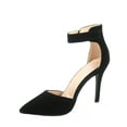 thumbnail image 2 of Women's Fashion Ankle Strap Buckle Slip On Pointy Toe Stiletto Pumps Shoes, 2 of 2