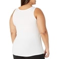 thumbnail image 4 of ELFINDEA Womens Tops Plus Size Tank Tops For Summer Tank Tops Loose Fit Casual Camisole Shirttail Tank White 5XL, 4 of 7