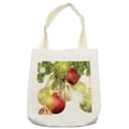 thumbnail image 1 of Christmas Tote Bag, Baubles Motifs Noel Yuletide Theme Traditional Celebration Motif Winter Season, Cloth Linen Reusable Bag for Shopping Books Beach and More, 16.5" X 14", Cream, by Ambesonne, 1 of 2