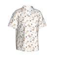 thumbnail image 2 of Balery Dachshund Dog Puppy Print Men's Hawaiian Shirts Short Sleeve Beach Shirt Relaxed Fit Vacation Button Down Shirts-Medium, 2 of 9