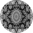 thumbnail image 1 of Ahgly Company Indoor Round Medallion Gray Traditional Area Rugs, 3' Round, 1 of 1