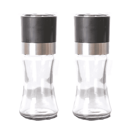 Glass Bottom Salt & Pepper Shakers, Stylish Dining