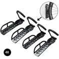 thumbnail image 4 of 4 Pieces Wall Mounted Bike Rack, Bike Racks, Bike Wall Racks with Accessories, Steel Bike Hook, Indoor / Store / Garage Bike Rack (Black), 4 of 5