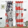 thumbnail image 2 of POPCreation American Flag With Statue Of Liberty Window Curtain Blackout Curtains Darkening Thermal Blind Curtain for Bedroom Living Room,2 Panel (52Wx84L Inches), 2 of 4