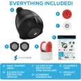 thumbnail image 4 of SparkPod High Pressure Shower Head - Rain, Massage & Pulsating Modes, Water-Saving, Wall Mount (Black Matte), 4 of 8
