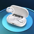 thumbnail image 4 of Earbuds Wireless, Hwkond Wireless Ear Mounted Bluetooth Earphones No In Ear Sound Leakage Stereoscopic Sound Quality Advanced Sports Earphones, White, Up to 60% Off, 4 of 6