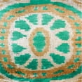 thumbnail image 4 of Pasargad Home Contemporary Velvet Pillow-15" x 24", Green/Beige, 4 of 4