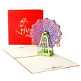 thumbnail image 4 of OUNONA 1Pcs Square Greeting Card for Party Invitation with Paper, 4 of 7