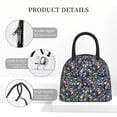 thumbnail image 4 of Fotbe Purple-Gold Triangles Bolsa de Almuerzo con Estampado, Lonchera Aislada, Contenedor de Comida Reutilizable Tipo Cooler a Prueba de Fugas, 4 of 6