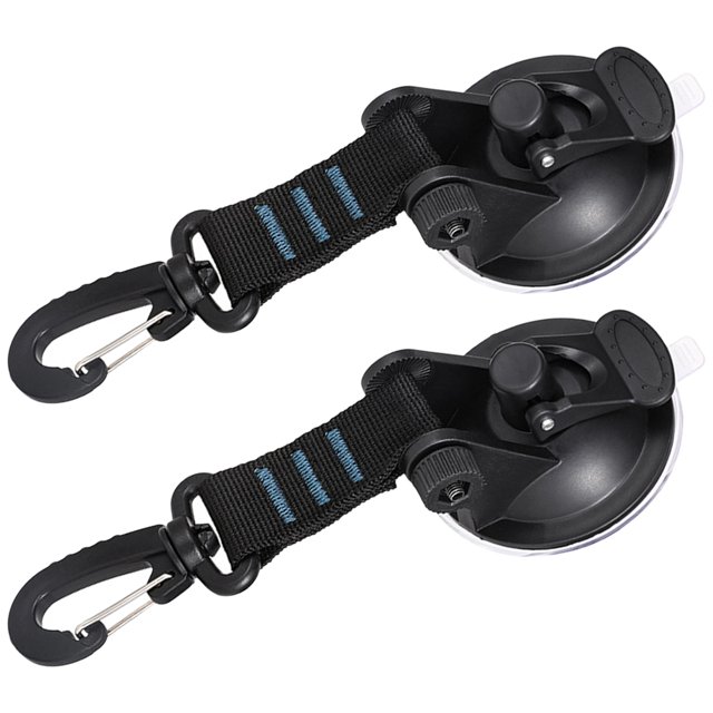 OULII 2 Pcs Crochets de Douche à Succion 6.7X2.8X1.6In Bleu ABS pour Usage Domestique