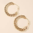 thumbnail image 6 of Exaggerated Punk Big Hoop Thick Chain Earrings CCB Material Women Personality Jewelry, 6 of 8