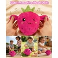 thumbnail image 7 of Musical Sensory Interactive Plush Toy with Skin Touch Sensor, Strawberry Doll Dual Mode Music Toy for Group Play Party Game Christmas Birthday Gift, 7 of 7