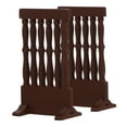 thumbnail image 6 of RENACLIPY Japanese Wooden Screen Decor Brown Cute Home Decoration 2Pcs, 6 of 8