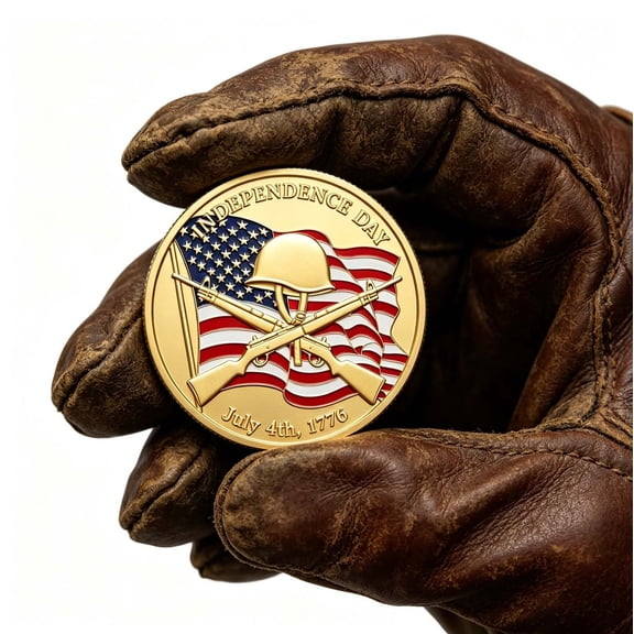 ChicYu 250th Anniversary Commemorative Coin,Collectible Patriotic US Flag Pattern Challenge Coin,moneda conmemorativa 250 aniversario coleccionable diseño bandera americana