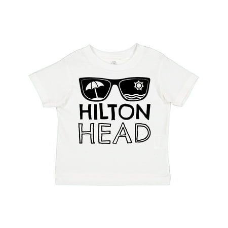 

Inktastic Hilton Head Sunglasses with Umbrella and Sun Gift Toddler Boy or Toddler Girl T-Shirt