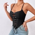 thumbnail image 4 of Clearance Sale 2025 Shapers Women's Solid Color Slim Fit Buttonhole Strap Fishbone Support Harness Body Shapewear, 4 of 5