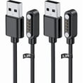 thumbnail image 1 of Chenchen [2-Pack] Smart Watch Charger for OKYUK T18 3.3Ft/100cm 4 Pin USB Portable Magnetic Charging Cable Cord for OKYUK T18 Smart Watch, 1 of 1