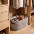 thumbnail image 5 of Plush Fabric Storage Box, 13x9x7 Inch Fuzzy Organizer with Handles for Bedroom, Nursery & Closet Use, 5 of 6