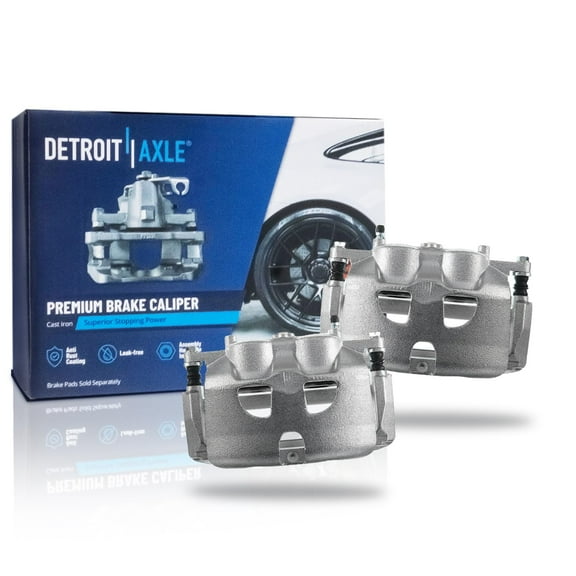 Detroit Axle - Front Left Right Brake Calipers with Bracket Replacement for 2012 2013 2015 2016 2017 Ford F-150 Lobo