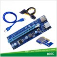 thumbnail image 4 of Tholdsy PCI-E Extender Card Computer Adaptador PCI-E 1x A 16x con interfaz USB de 6 pines con cable USB de 1 m Electrónica miscelánea Azul 30 CENTIMETROS, 4 of 6