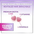 thumbnail image 6 of Hair Vitamins Gummies with Biotin 5000 mcg - Hair Growth Support with Vitamins E & C for Thicker, Stronger & Beautiful Hair - Hair Skin and Nails Vitamin for Women, Gluten Free - 120 Gummies, 6 of 10